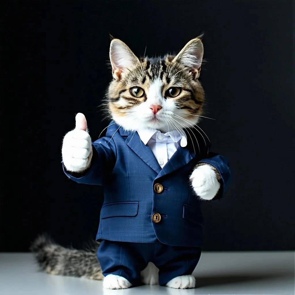 Cat in Suit